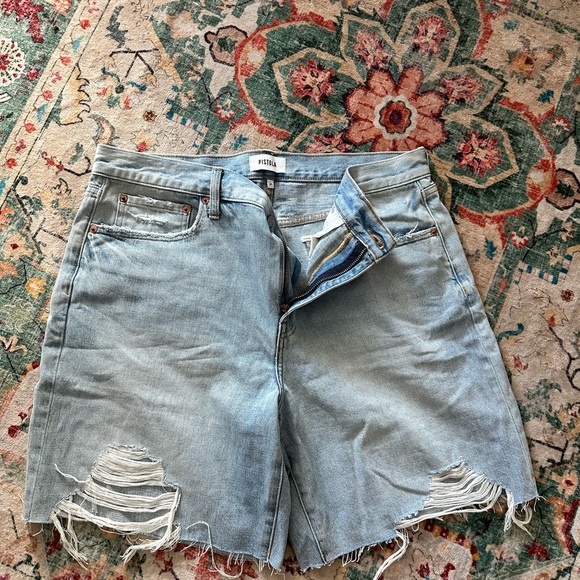 Pistola Faded Blue Denim Shorts 90’s Skater shorts - Picture 2 of 4